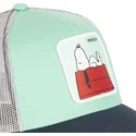 kasketter-buet-gron-snapback-snoopy-jordnodder-af-capslab