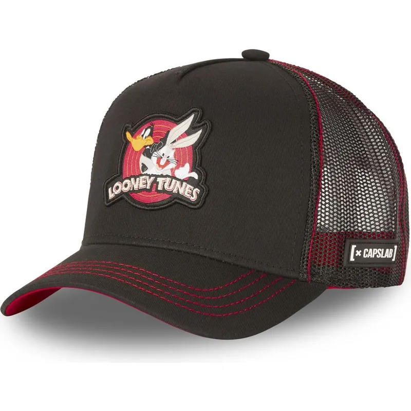 kasketter-buet-sort-snapback-bugs-bunny-og-anders-and-looney-tunes-af-capslab