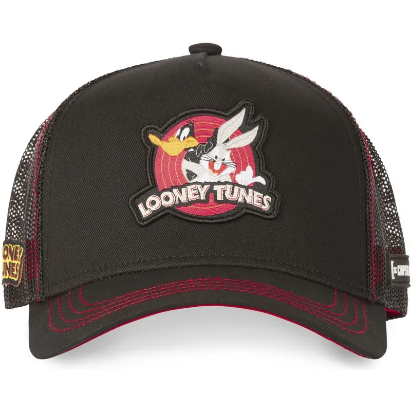 kasketter-buet-sort-snapback-bugs-bunny-og-anders-and-looney-tunes-af-capslab