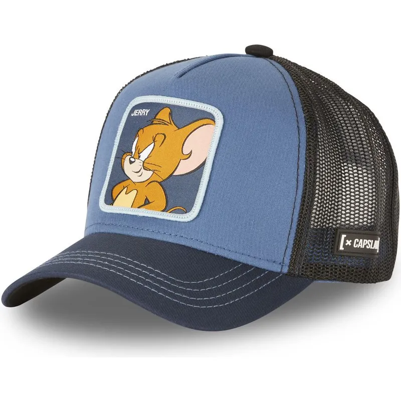 kasketter-buet-marinebla-snapback-jerry-looney-tunes-af-capslab kasketter-buet-marinebla-snapback-jerry-looney-tunes-af-capslab
