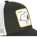 kasketter-buet-sort-snapback-snoopy-jordnodder-af-capslab