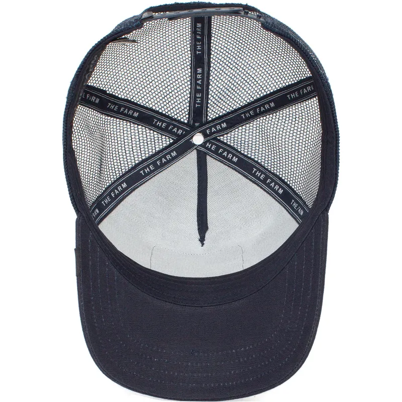 kasketter-buet-marinebla-snapback-the-farm-af-goorin-bros kasketter-buet-marinebla-snapback-the-farm-af-goorin-bros