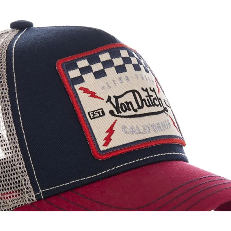 trucker-kasket-marinebla-hvid-og-rod-square16-fra-von-dutch