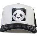 hvid-og-sort-panda-trucker-kasket-virgin-finish-last-the-farm-fra-goorin-bros