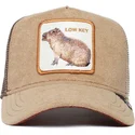 kasketter-buet-brun-snapback-the-farm-af-goorin-bros