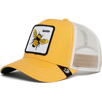 gul-og-hvid-trucker-cap-bi-the-queen-bee-the-farm-fra-goorin-bros
