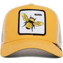 gul-og-hvid-trucker-cap-bi-the-queen-bee-the-farm-fra-goorin-bros