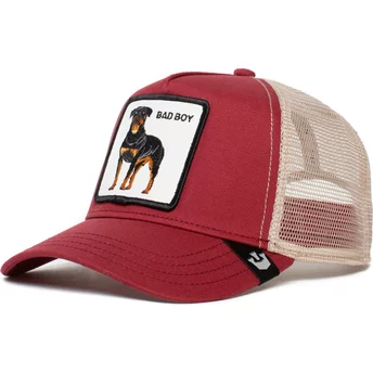 Goorin Bros. Rottweiler The Baddest Boy The Farm Red and White Trucker Hat