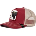 rod-og-hvid-trucker-kasket-med-tyr-the-bull-the-farm-fra-goorin-bros