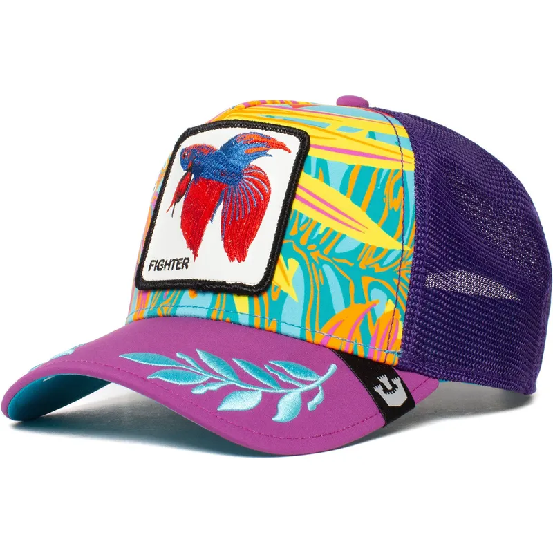 kasketter-buet-violet-snapback-pez-luchador-fra-siam-fighter-even-betta-the-farm-the-farm-af-goorin-bros