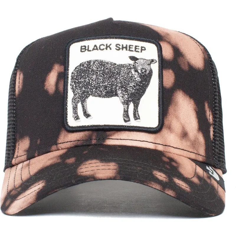 sort-trucker-kasket-med-far-acid-sheep-the-farm-fra-goorin-bros