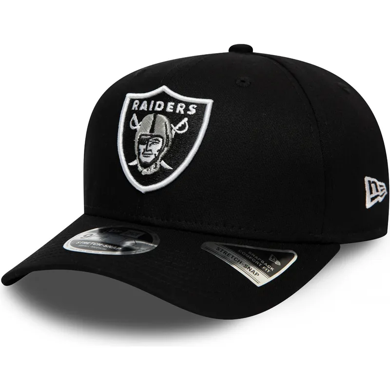 sort-buet-snapback-kasket-9fifty-team-stretch-snap-fra-las-vegas-raiders-nfl-fra-new-era