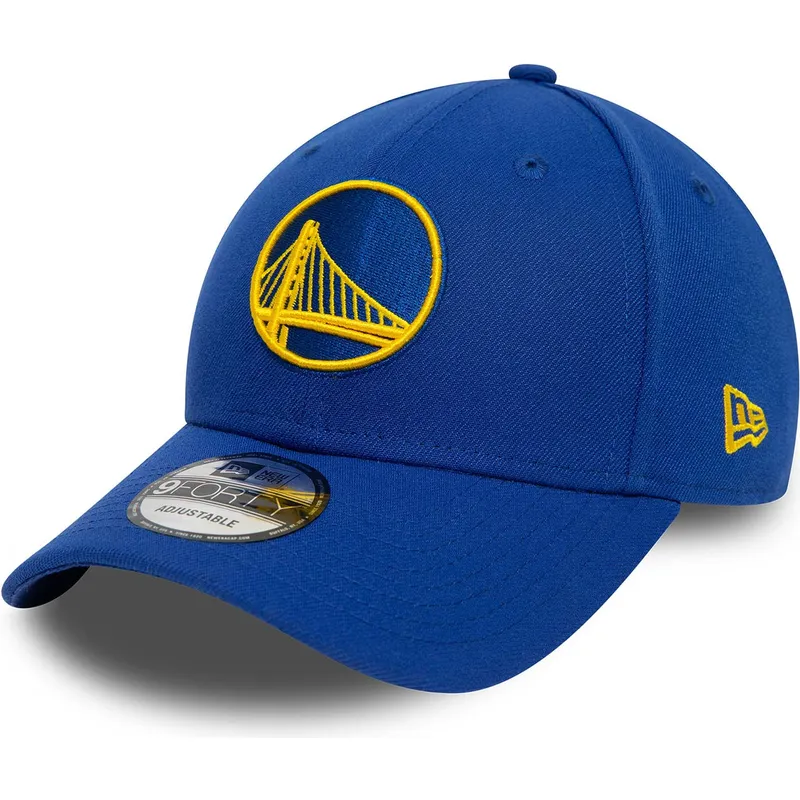 bla-justerbar-kurvet-kasket-9forty-the-league-fra-golden-state-warriors-nba-fra-new-era