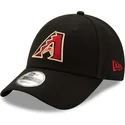sort-justerbar-kurvet-kasket-9forty-the-league-fra-arizona-diamondbacks-mlb-fra-new-era