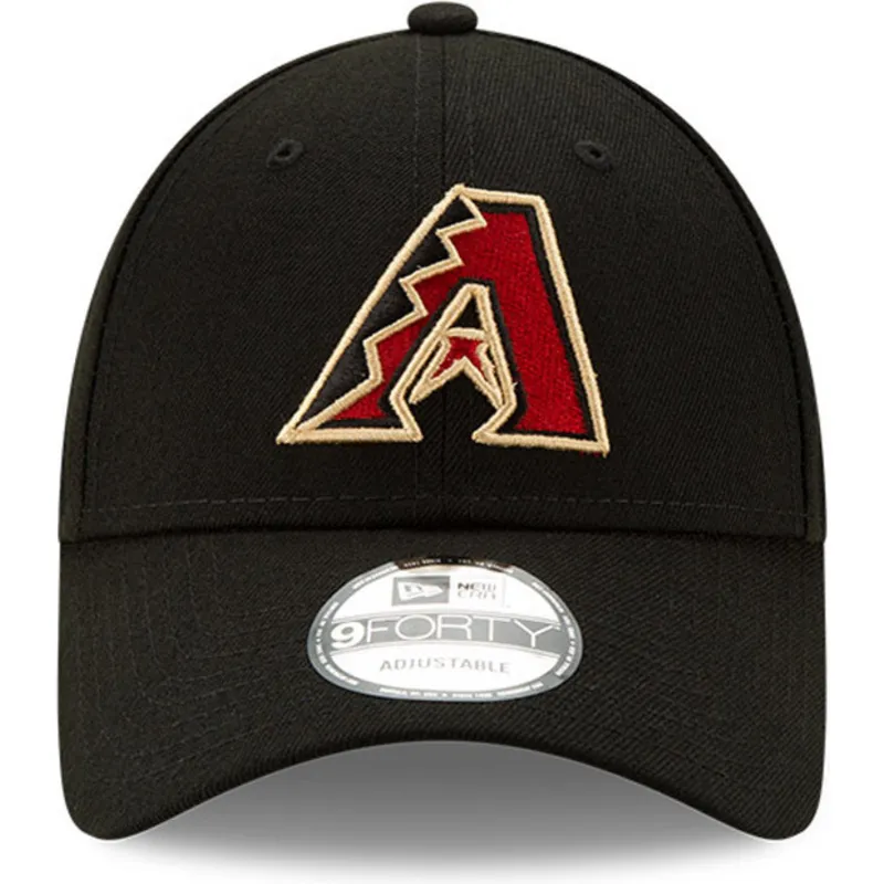 sort-justerbar-kurvet-kasket-9forty-the-league-fra-arizona-diamondbacks-mlb-fra-new-era