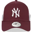 kasketter-buet-rod-snapback-granate-9forty-a-frame-fra-new-york-yankees-mlb-af-new-era