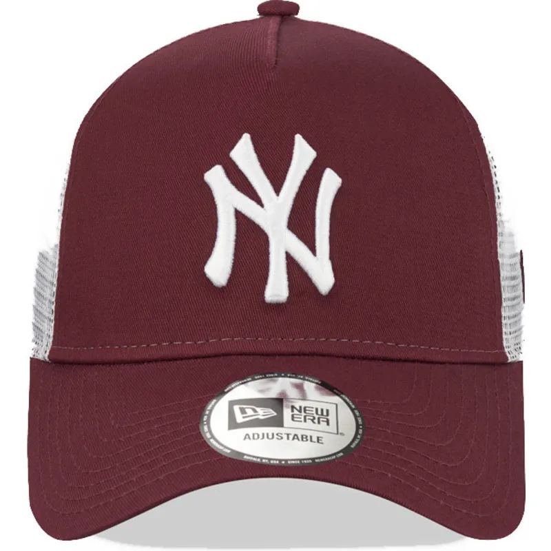 kasketter-buet-rod-snapback-granate-9forty-a-frame-fra-new-york-yankees-mlb-af-new-era