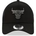 sort-trucker-kasket-med-sort-logo-9forty-a-frame-tonal-fra-chicago-bulls-nba-fra-new-era