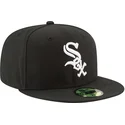 sort-fitted-59fifty-authentic-on-field-game-kasket-fra-chicago-white-sox-mlb-af-new-era