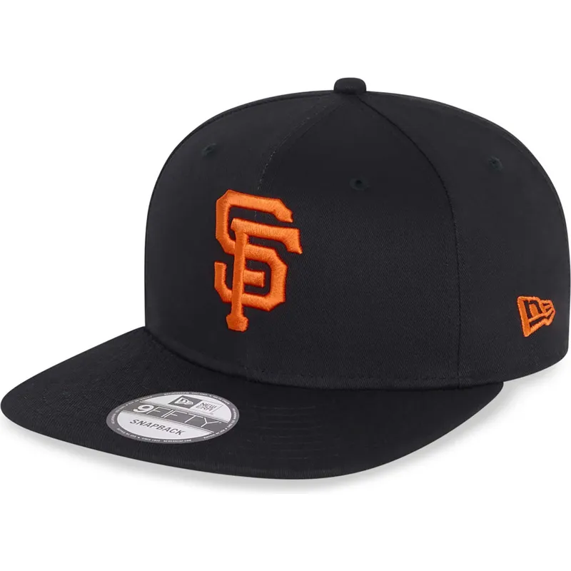 sort-flad-snapback-9fifty-essential-kasket-fra-san-francisco-giants-mlb-fra-new-era