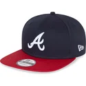 flad-kasket-marinebla-og-rod-snapback-9fifty-essential-fra-atlanta-braves-mlb-fra-new-era