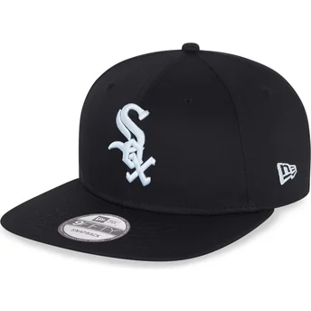 sort-flad-snapback-9fifty-essential-kasket-fra-chicago-white-sox-mlb-fra-new-era