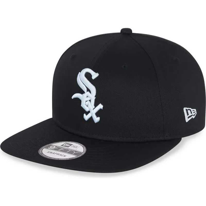 sort-flad-snapback-9fifty-essential-kasket-fra-chicago-white-sox-mlb-fra-new-era