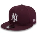 kasketter-flad-rod-snapback-granate-9fifty-essential-fra-new-york-yankees-mlb-af-new-era