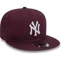 kasketter-flad-rod-snapback-granate-9fifty-essential-fra-new-york-yankees-mlb-af-new-era