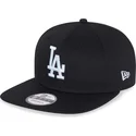 sort-flad-snapback-9fifty-essential-kasket-fra-los-angeles-dodgers-mlb-fra-new-era