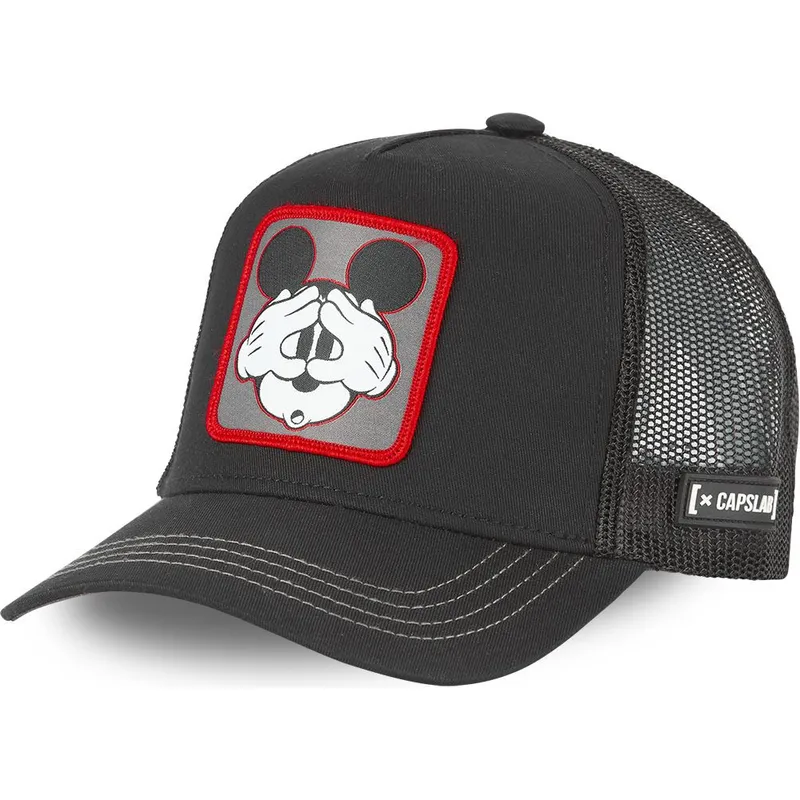 kasketter-buet-sort-snapback-mickey-mouse-disney-af-capslab kasketter-buet-sort-snapback-mickey-mouse-disney-af-capslab