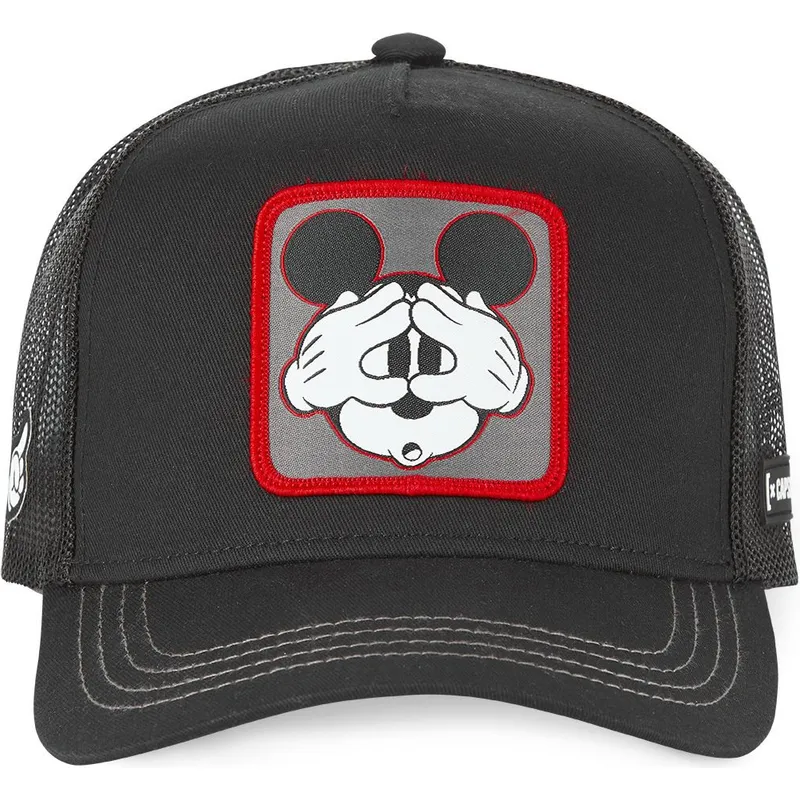 kasketter-buet-sort-snapback-mickey-mouse-disney-af-capslab kasketter-buet-sort-snapback-mickey-mouse-disney-af-capslab