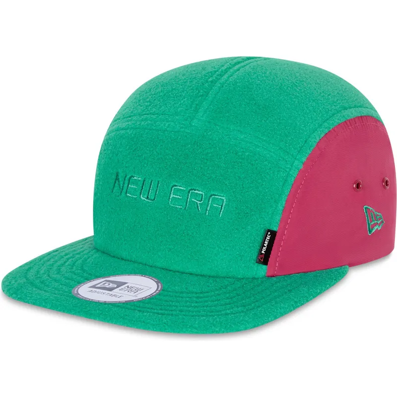 kasketter-flad-gron-justerbar-rem-camper-af-new-era