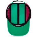 new-era-camper-polartec-fleece-justerbar-gron-og-lyserod-flad-kasket