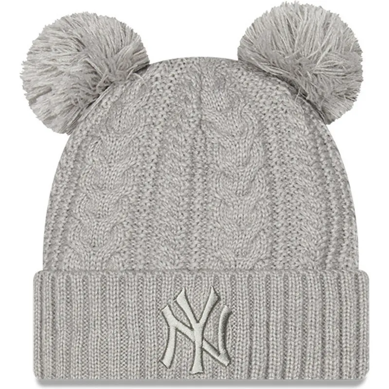 huer-pompon-gra-cuff-double-fra-new-york-yankees-mlb-af-new-era huer-pompon-gra-cuff-double-fra-new-york-yankees-mlb-af-new-era
