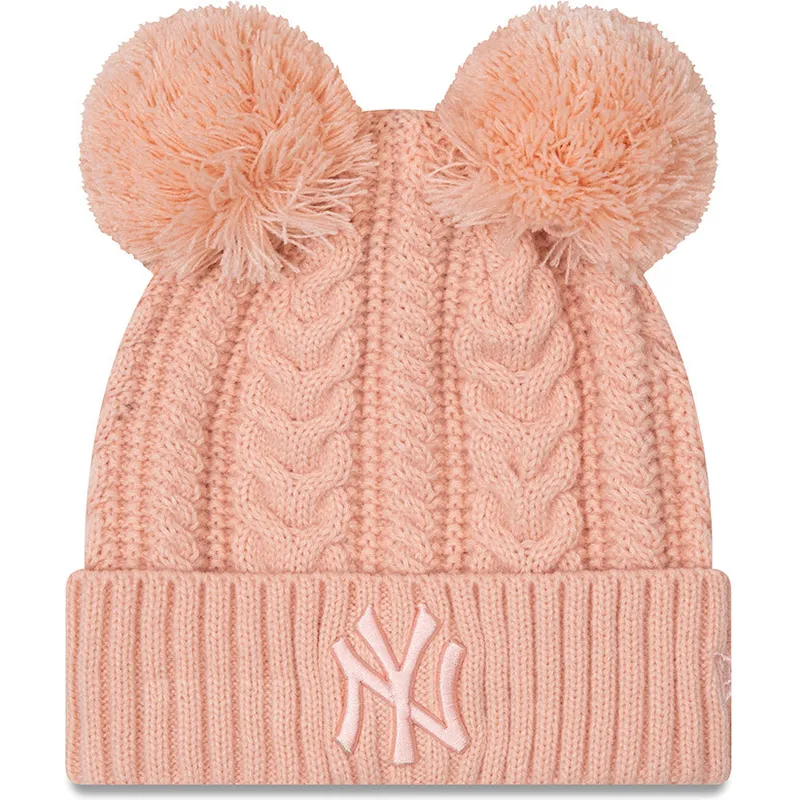 huer-pompon-rosa-cuff-double-fra-new-york-yankees-mlb-af-new-era