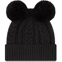 new-era-new-york-yankees-mlb-kvinders-sorte-cuff-double-hue-med-sort-logo-og-kvast