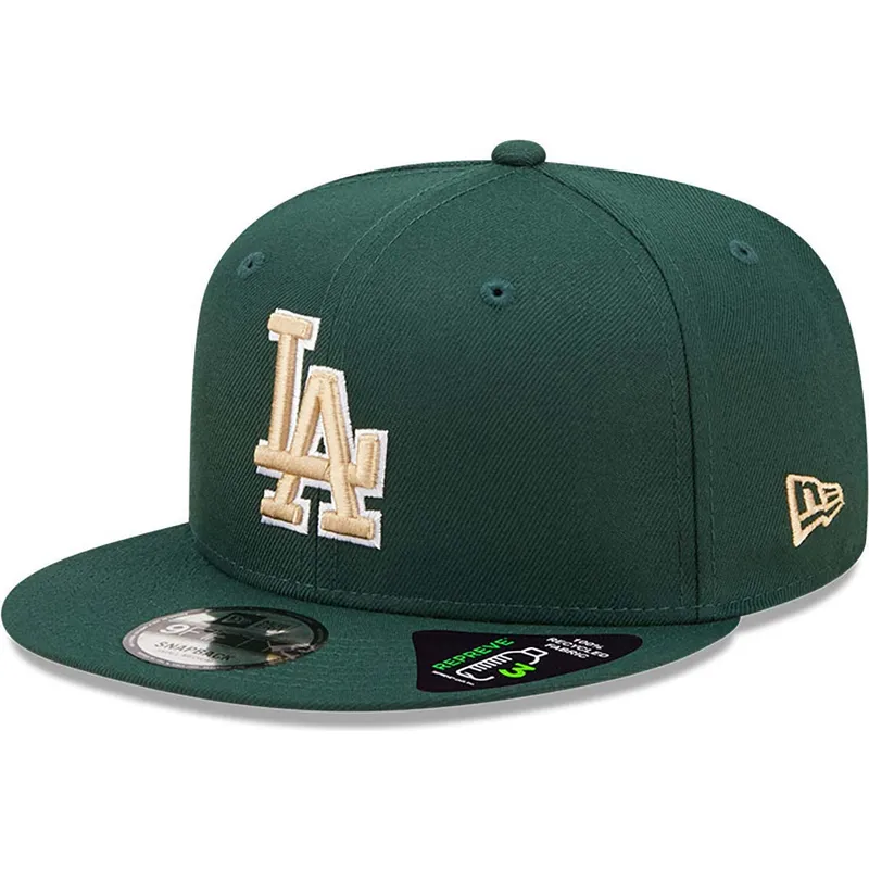 kasketter-flad-gron-snapback-9fifty-repreve-fra-los-angeles-dodgers-mlb-af-new-era