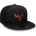 chicago-bulls-nba-new-era-sort-snapback-cap-med-flad-skygge-og-rodt-logo-9fifty-print-infill