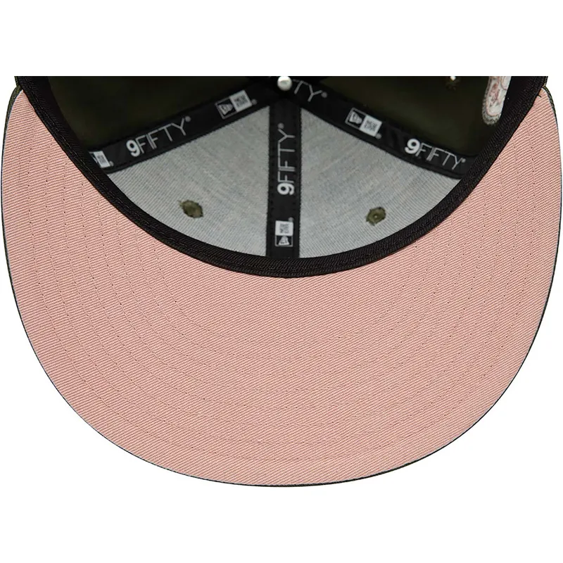 kasketter-flad-gron-snapback-rosa-9fifty-side-patch-fra-chicago-white-sox-mlb-af-new-era