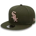 kasketter-flad-gron-snapback-rosa-9fifty-side-patch-fra-chicago-white-sox-mlb-af-new-era