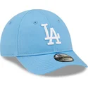 kasketter-buet-bla-justerbar-rem-til-barn-claro-pequeno-9forty-league-essential-fra-los-angeles-dodgers-mlb-af-new-era