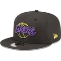 kasketter-flad-sort-snapback-9fifty-neon-pack-fra-los-angeles-lakers-nba-af-new-era
