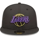 kasketter-flad-sort-snapback-9fifty-neon-pack-fra-los-angeles-lakers-nba-af-new-era