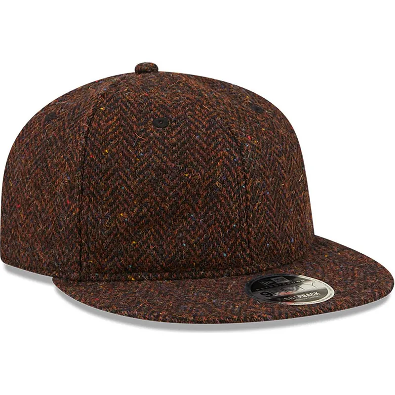 kasketter-flad-brun-justerbar-rem-9fifty-af-new-era