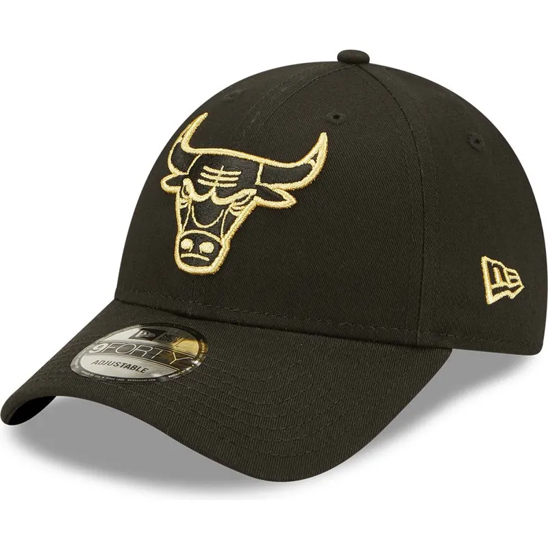 kasketter-buet-sort-justerbar-rem-dorado-9forty-metallic-fra-chicago-bulls-nba-af-new-era kasketter-buet-sort-justerbar-rem-dorado-9forty-metallic-fra-chicago-bulls-nba-af-new-era