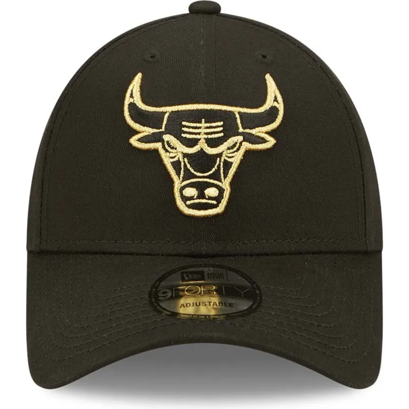kasketter-buet-sort-justerbar-rem-dorado-9forty-metallic-fra-chicago-bulls-nba-af-new-era kasketter-buet-sort-justerbar-rem-dorado-9forty-metallic-fra-chicago-bulls-nba-af-new-era