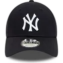 kasketter-buet-marinebla-justerbar-rem-9forty-team-side-patch-fra-new-york-yankees-mlb-af-new-era