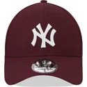 kasketter-buet-rod-tilpasset-granate-39thirty-diamond-era-fra-new-york-yankees-mlb-af-new-era