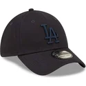 buet-marinebla-justerbar-kasket-med-marineblat-logo-39thirty-league-essential-fra-los-angeles-dodgers-mlb-fra-new-era